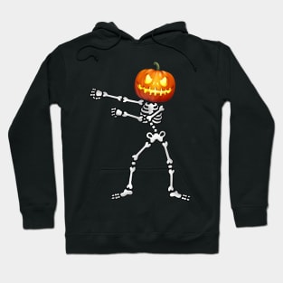 Backpack dance Skeleton Halloween Pumpkin Head Hoodie